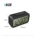 thumbnail image 3 of Temperature Mute Calendar Backlight Desktop clock Table clocks LED Digital Alarm Clock WHITE, 3 of 8
