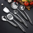 thumbnail image 1 of MERRYHAPY Kitchen Tools for Cooking Metal Serving Spoons Dishwasher Safe 1Set, 1 of 8