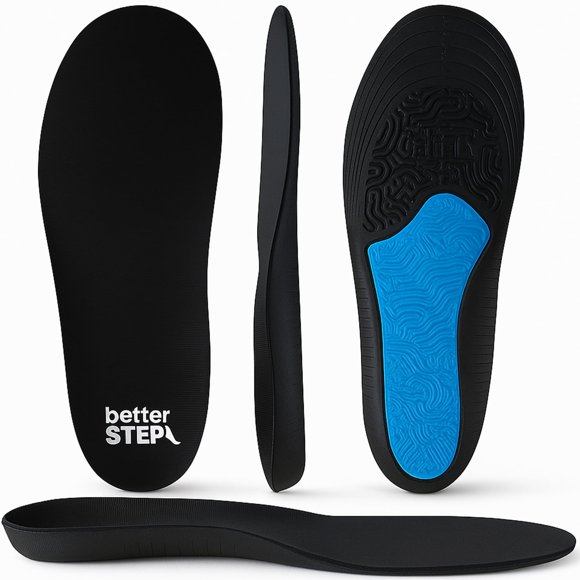 Plantillas de gel betterstep para hombre, tallas 8-14, con absorción de impactos