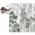 thumbnail image 5 of Green Forest Kitchen Curtains and Valances Set, Rod Pocket Curtains Tier Farmhouse Window Curtains 36 Inch Length, Pine Maple Nature Trees Watercolor Rustic 3 Piece Kitchen Curtains Set, 5 of 6