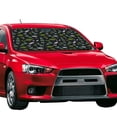 thumbnail image 2 of Bingfone Space Rockets Car Windshield Sun Shade Protector Keep Your Vehicle Cool Sun Shield Visor Cover Foldable-Medium, 2 of 9