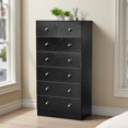thumbnail image 3 of GZXS Dresser for Bedroom with 7 Storage Drawers, Chest of Drawers for Hallway, Entryway, Black, 3 of 10