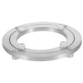 thumbnail image 1 of TABLZONE Rotating Dining Table Tray Aluminum Alloy Silver Modern Design 1Set for Exhibition, 1 of 8