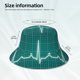 thumbnail image 3 of Balery ECG Wave Sombreros para el sol para hombre y mujer, sombrero de pescador con UPF 50+, 3 of 6