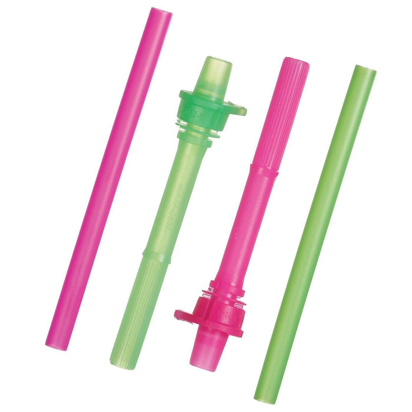 Munchkin Click Lock Replacement Straws with Valves 2 Pack Pink