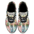thumbnail image 2 of Hello Spring Flowers Shoes Sneakers for Women Men Black Size 7, 2 of 7