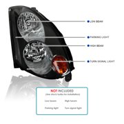Spec-D Tuning Light Smoke HID Type Headlights Compatible with 2003-2005 Infiniti G35 2Dr Coupe Factory HID Models Left + Right Pair Head Lights Lamps Assembly