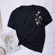 thumbnail image 3 of Tops de Manga Corta de las Mujeres, Cuello Redondo Impreso, Camiseta de Manga Corta para las Mujeres, 3 of 6