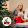 thumbnail image 4 of (Clearance) pdqouc Personalized Christmas Accessories Holiday Pendant Santa Doll Xmas Tree Decor Plastic Round 2020 Memorial Year Xmas Tree Decor Pendant Christmas Hanging Ornament (Family of 6), 4 of 9