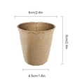 thumbnail image 5 of Ochine Balcony Nursery Cultivation Peat Pots Garden Planting Seedling Starters Cups Biodegradable Flower Pots 100 Pcs, 5 of 7