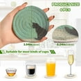 thumbnail image 3 of 6 Coil Coasters 3.94x3.94x0.24 Inch Water Coasters Drink Coasters with Cup Holders Absorbent Coasters Heat Resistant for Bar Protection Black Cartoon Cat, 3 of 7