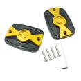 thumbnail image 3 of Almencla 2 Pieces Motorcycle Brake Fluid Tank Cap Cover for C400GT 2019-2023 Yellow, 3 of 8
