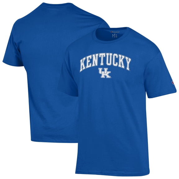 Men's-Champion Royal Kentucky Wildcats Arch Over Logo T-Shirt