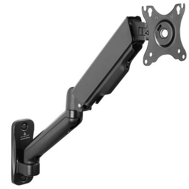 Gabor Single Monitor Wall-Mount Arm, Computer Wall Mount Monitor Arm Fits 1 Screen of 17-32 Inch Displays, Gas Spring Monitor Arm with Tilt, Swivel, Rotation, Single Monitor Mount Holds up to 19.8lbs