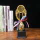 thumbnail image 5 of Trofeo de plástico de 24 cm con diseño creativo dorado, premios de recompensa, concurso de decoración, premios de regalo, trofeo con base negra para reconocimiento de ceremonias., 5 of 6