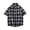 Black, variant on Plaid Shirts for Men Short Sleeve, Casual Tops Button Down Shirt, Blue