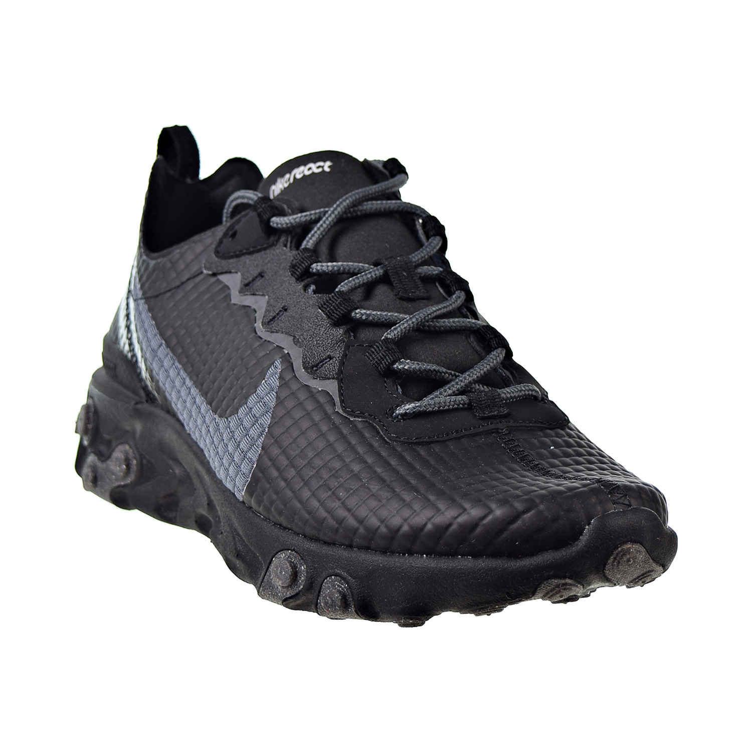 Nike React Element 55 PRM Men's Shoes Black-Dark Grey-Anthracite ci3835-002 - image 2 of 6