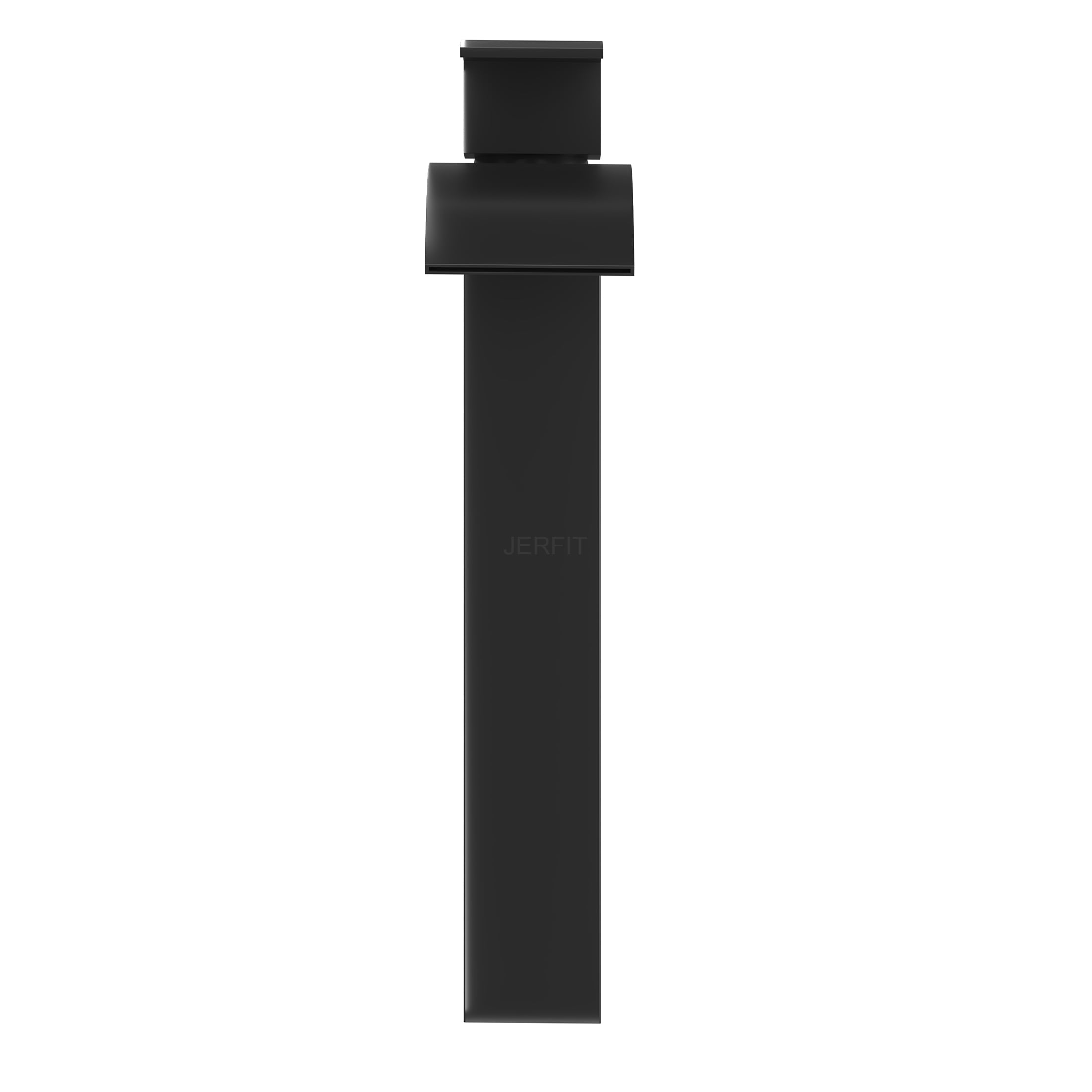 JERFIT 6 inch Modern Single Handle Bathroom Sink Faucet, Matte Black Vessel Vanity Lavatory Tap with CUPC Certification