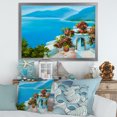 thumbnail image 3 of Designart 'House With Colorful Flowers Near The Sea I' Nautical & Coastal Framed Art Print, 3 of 4