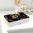 thumbnail image 6 of Skull Head PU Leather Jewelry Boxes Necklace Holder Display Case with Removable Compartment Portable, 6 of 6