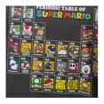 thumbnail image 3 of Playera Super Mario Nintendo Talla G Manga Corta con Estampado Tabla Periódica y Personajes Gris Oxford, 3 of 3