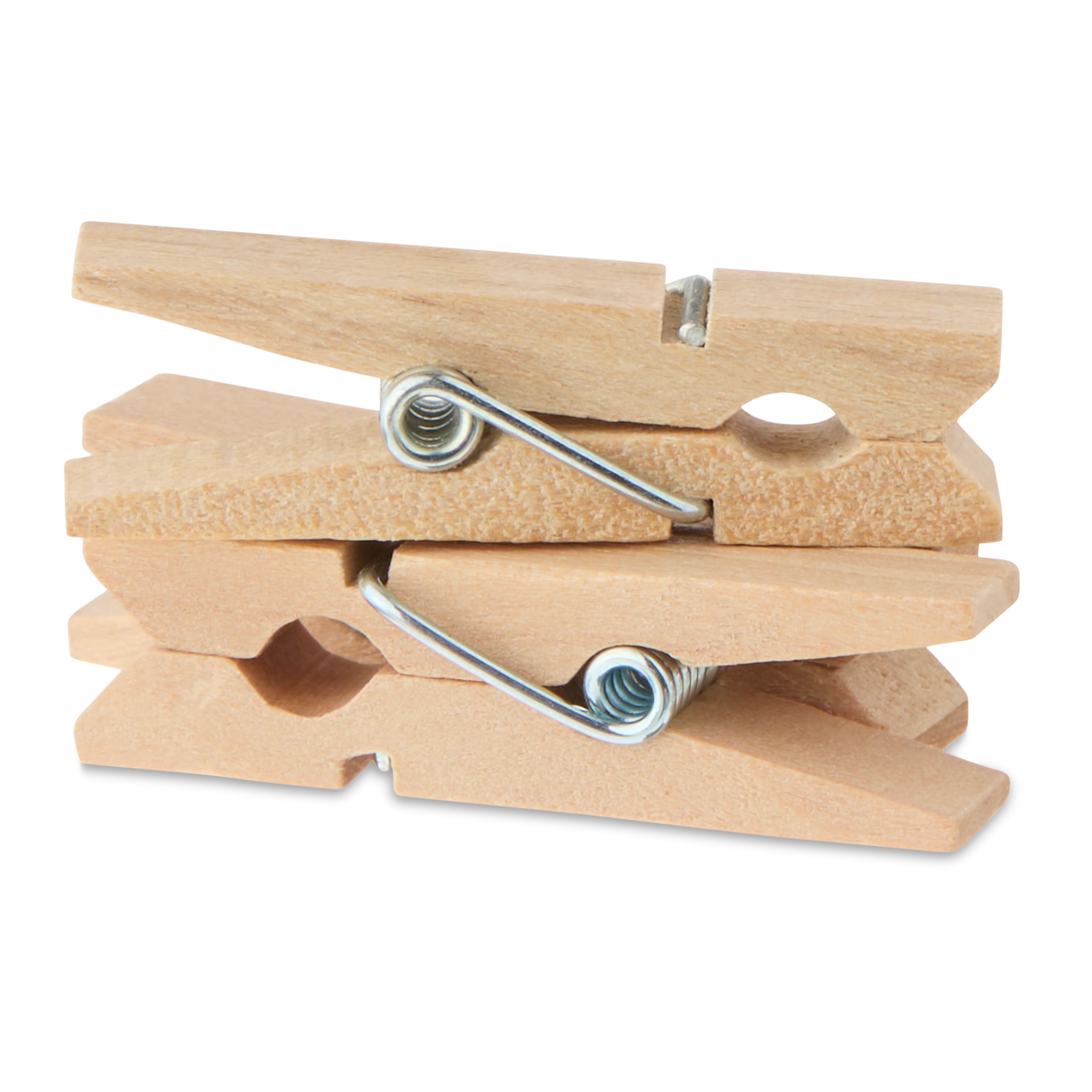 Pen + Gear Small Wooden Clothespins, 20 Count