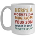thumbnail image 2 of Funny Mother's Day Coffee Mug, 11 oz, White Ceramic, Son and Daughter-in-Law Gift, 2 of 5