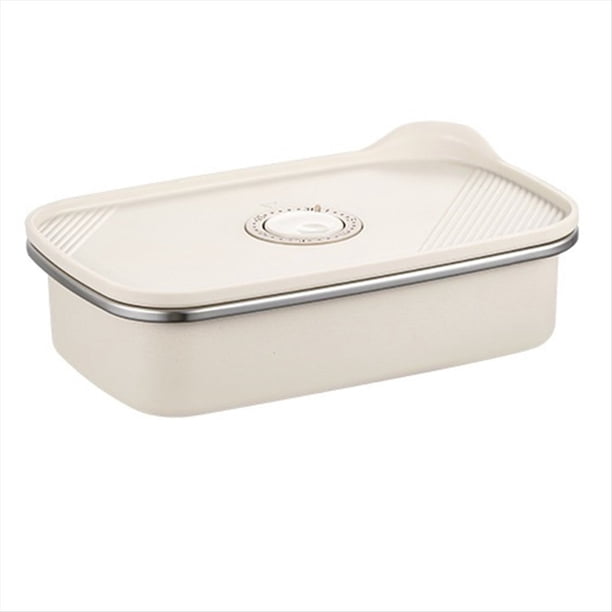 Caja de Conservación de Alimentos de Gran Capacidad, Caja Sellada, Contenedor de Almacenamiento de Alimentos, Lonchera Gruesa, Reutilizable y Apilable con Tapa, 1700 Ml