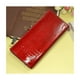 thumbnail image 2 of Piel Genuina Cartera Mujer Largo Lujo Patrón De Cocodrilo  rojo, 2 of 4