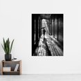 thumbnail image 2 of Walking Through the Alley Black and White Photo Extra Large XL Wall Art Poster Print, 2 of 3