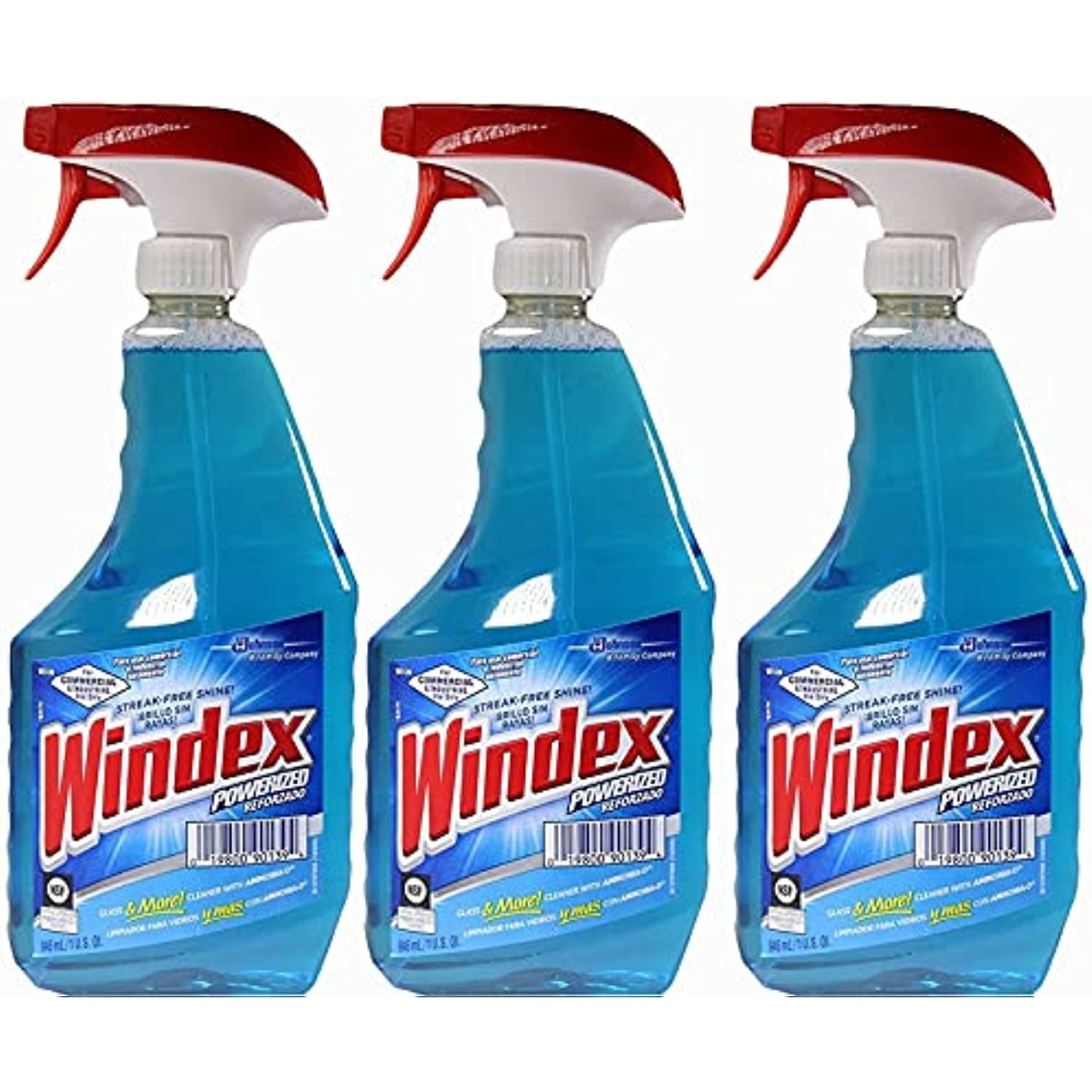 Windex Powerized Glass Cleaner With AmmoniaD, 32 Oz. Trigger Spray