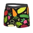 thumbnail image 2 of Wukai Cartoon Vegetables Print Men’s Underwear Breathable Boxer Briefs,&nbsp;Moisture Wicking & Breathable-XX-Large, 2 of 7