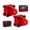 Red, variant on AMBULL 2 Pack D-Ring Shackles Mount Bracket with Backer Plate, D Ring Shackle Bracket, 5 TON Bolt On Clevis Mount Bumper Shackle Bracket, for Truck, Tractors, ATV, UTV, Pickup Trucks, Red