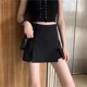 thumbnail image 5 of Falda corta informal adelgazante de cintura alta de talla grande para mujer con abertura lateral negra estilo nuevo de verano 2024, 5 of 5