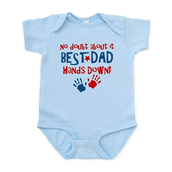 CafePress - Hands Down Best Dad Infant Bodysuit - Baby Light Bodysuit, Size Newborn - 24 Months