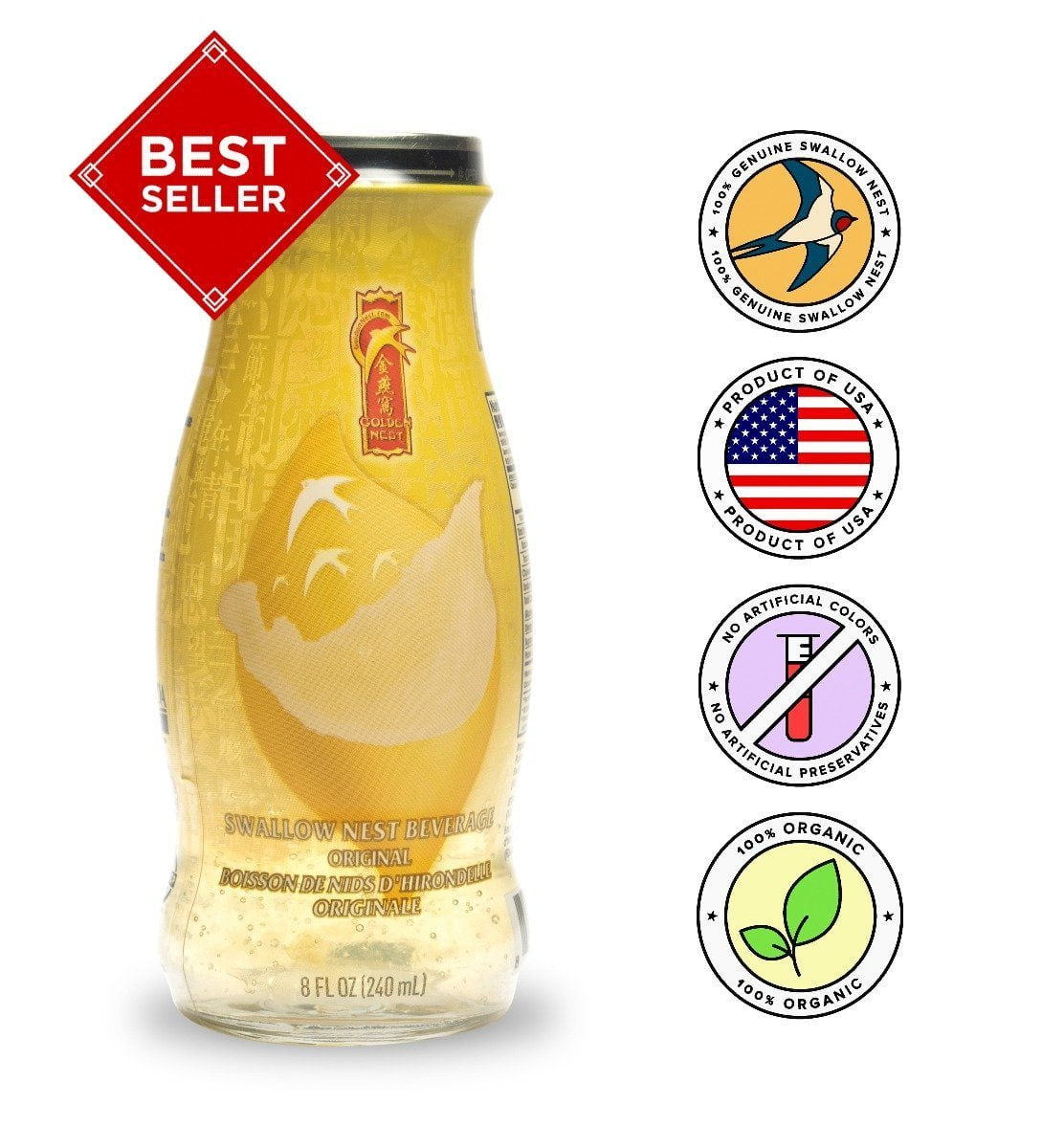 Bird’s Nest Drink - Original - 6 or 12 Bottles x 240ml (8 oz