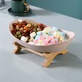 thumbnail image 4 of Joernso 1/2 Tiers Portable Fruit Plate Luxury Fruit Serving Bowl Shelves Display Stand for Party, 4 of 8