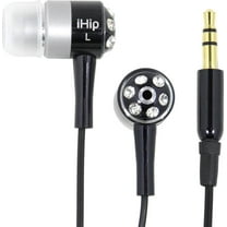 iHip IP-EBLING76-BK Bling Bling Earphones Black