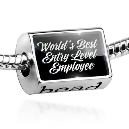 Bead Classic design World's Best Entry Level Employee Charm Fits All European (Best Entry Level Sewing Machine)