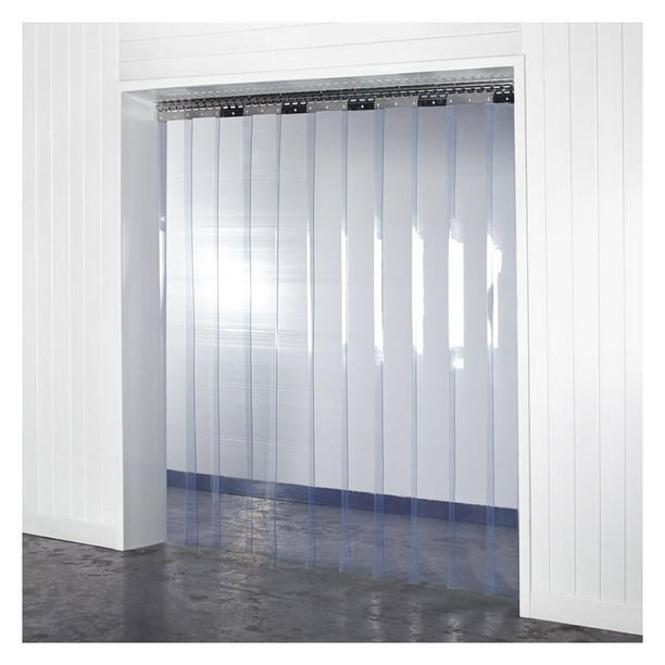 Strip Curtain Door Kit 36x84 Clear Smooth 8 in. strips with 50