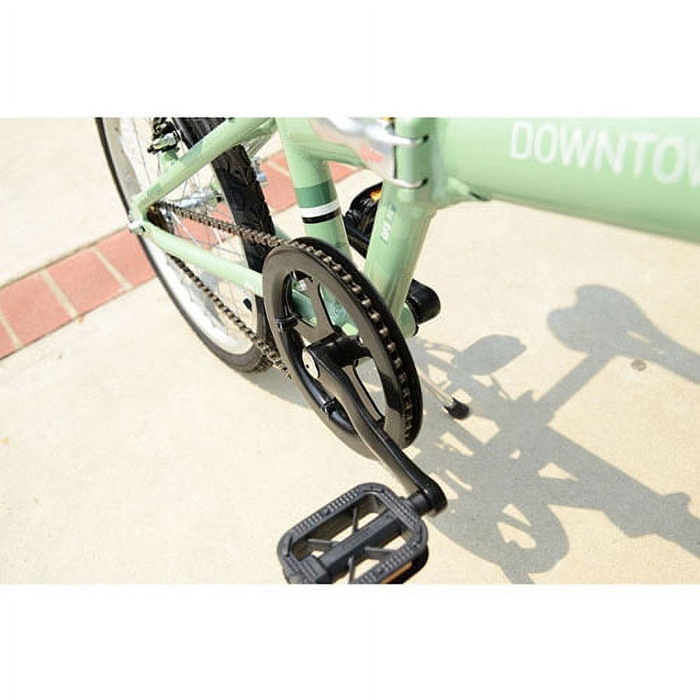 Allen Sports Downtown 1-Speed Folding Bicycle, Green - image 4 of 5