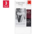 thumbnail image 5 of Calvin Klein Women's Hipster Underwear Bikinis 3-Pack, Wht/Burgundy/Charcoal, L, 5 of 5