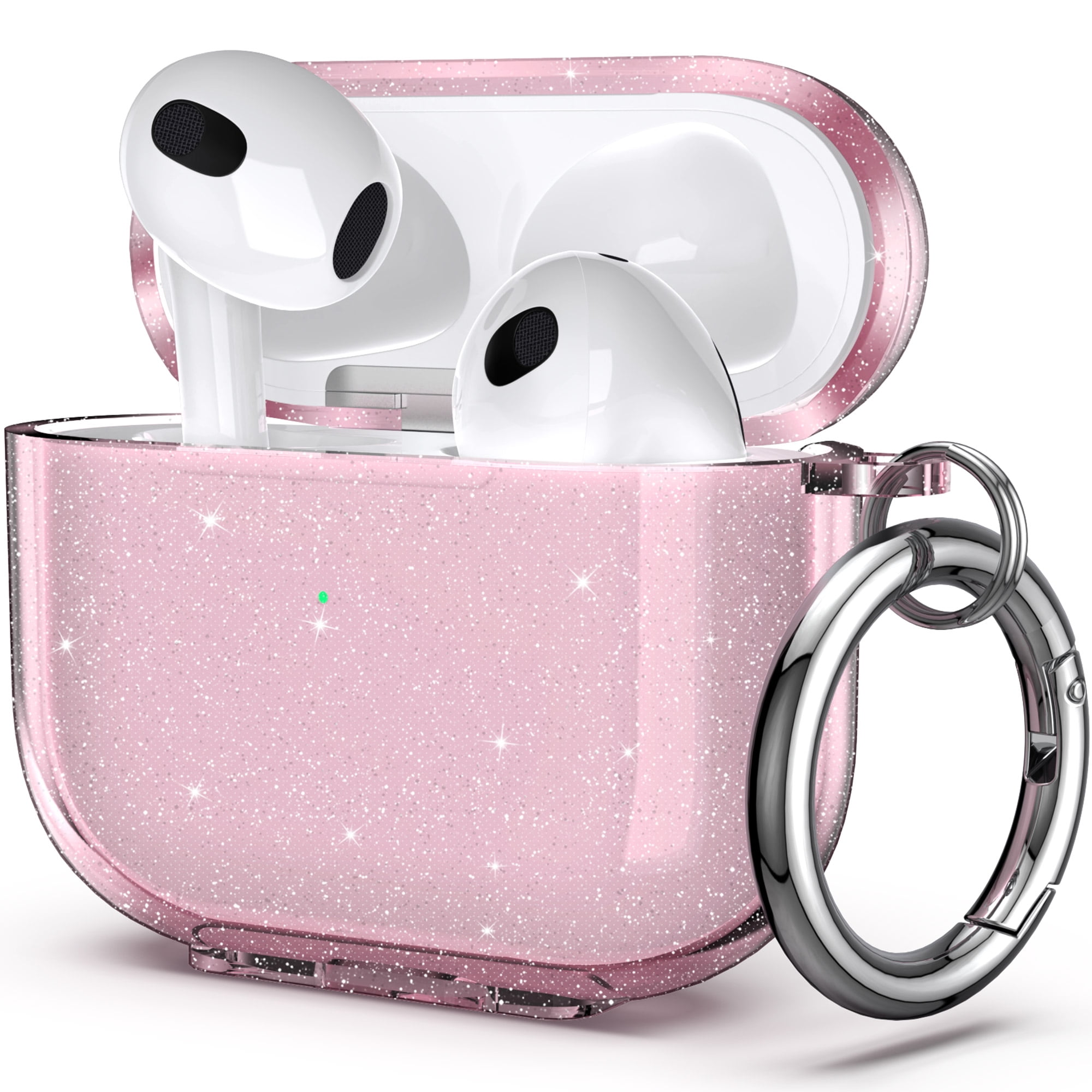 Airpods Case Cover, Clear Bumper Shockproof Carrying Case for