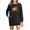 Black, variant on Women's Casual Long Sleeve Sweatshirt Dress Comfy Crew Neck Dress Tunic Loose Fit Oversize Drop Shoulder Top with Pockets Juniors Cute Pumpkin Blouses,Black,3X-Large