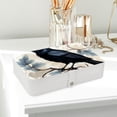 thumbnail image 6 of Crow Portable PU Leather Earring Holder Organizer with Removable Compartment and Storage Box, 6 of 6
