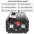 thumbnail image 4 of CNSWIPOWER 2000W (Potencia máxima 4000 W) inversor de Onda sinusoidal Pura y convertidor Solar CC 12V a CA 120V 60 Hz con Arranque Suave para Coche y Camping (CC 12V (Rango 10V-15V) 2000 W), 4 of 7