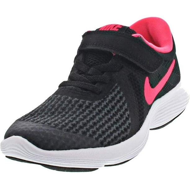 NIKE Revolution 4 TDV Unisex Child shoe size Little Kid 10.5 Casual 943307 004 Black Racer Pink White