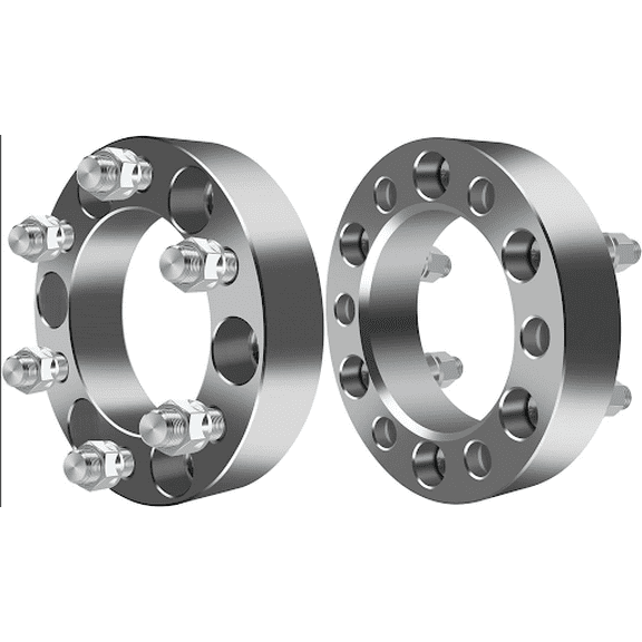 6x5.5 Wheel Spacers Adapters 1.5" Inch Compatible with Chevy Silverado Tahoe Sierra 1500 Compatible with GMC Grade 12.9 Studs Set of 2