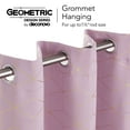 thumbnail image 4 of Deconovo Pink Diamond Foil Print Blackout Curtains for Living Room, 52x72 inches, 2 Panels(Lavender), 4 of 6