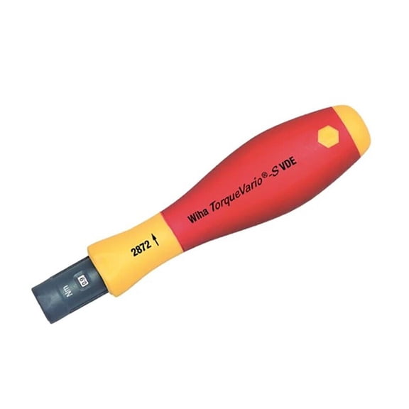 Wiha Torque Screwdriver,Adj.,Plastic Housing 28736